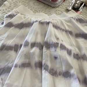 Purple and White Tie-Dye Skirt